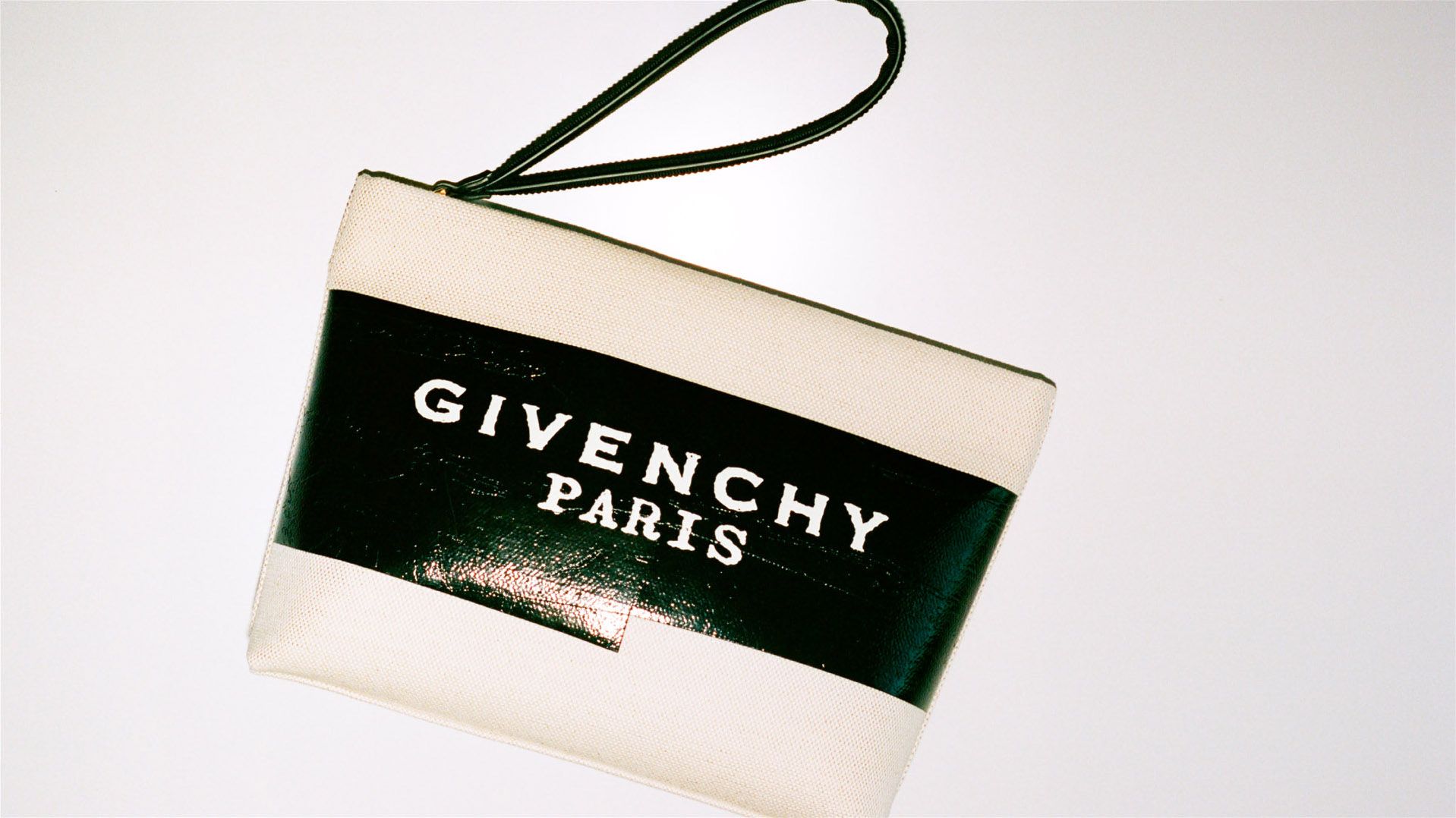 GIVENCHY Tape pouch in canvas