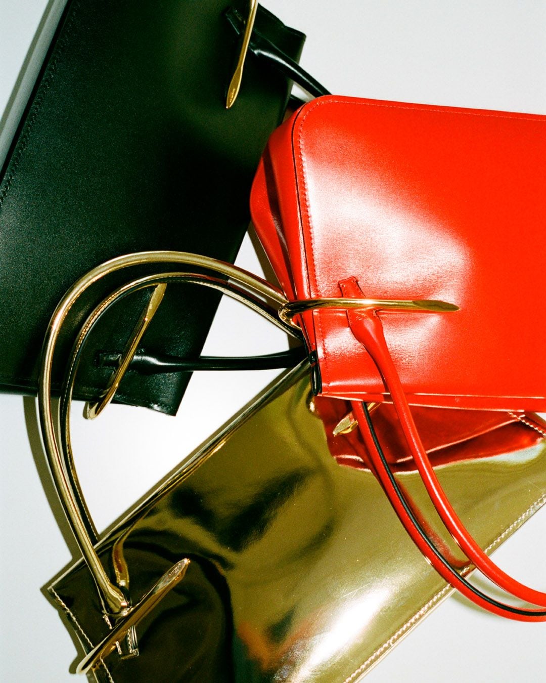 Medium Pinch bag in leather