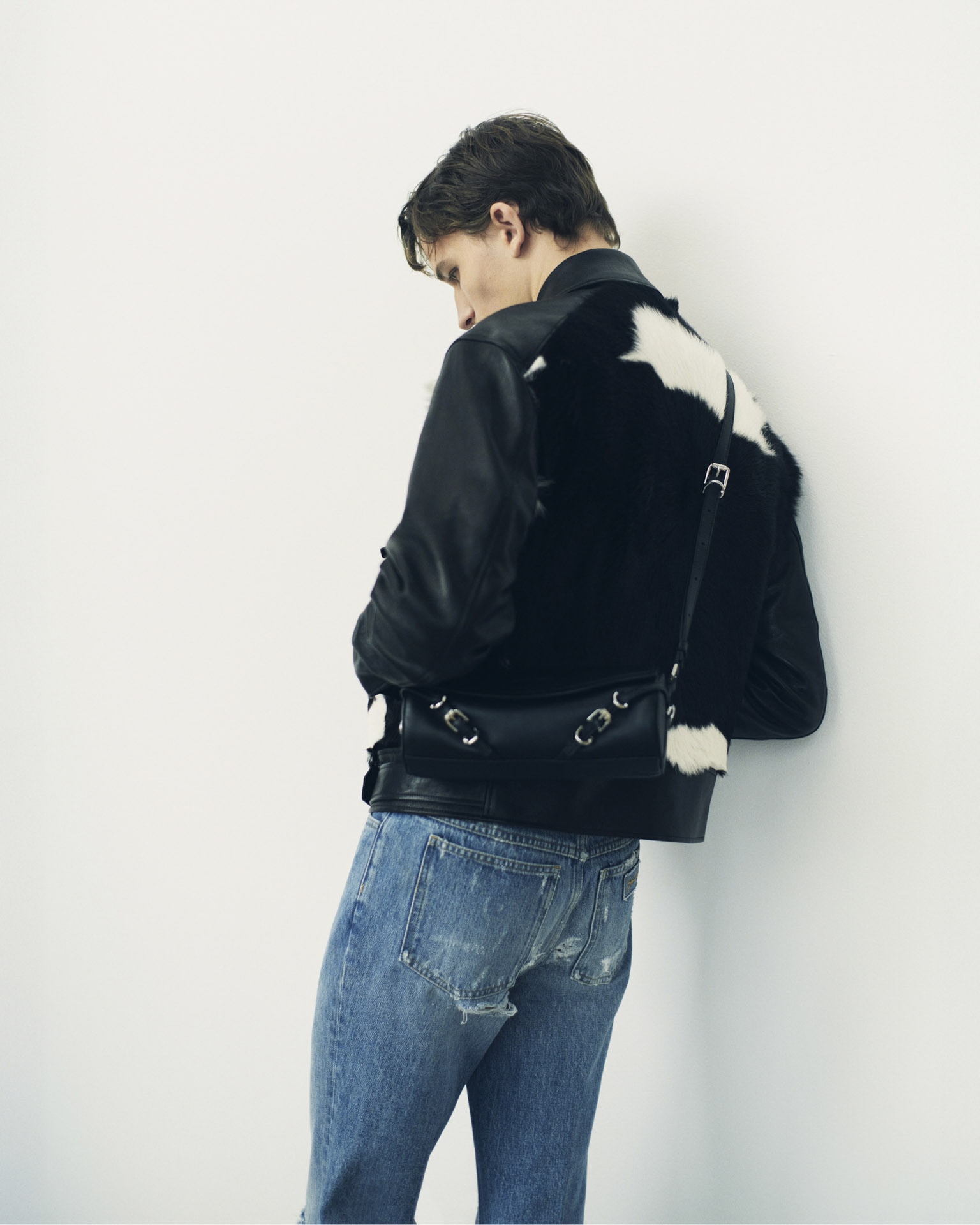 Voyou Roller bag in grained leather