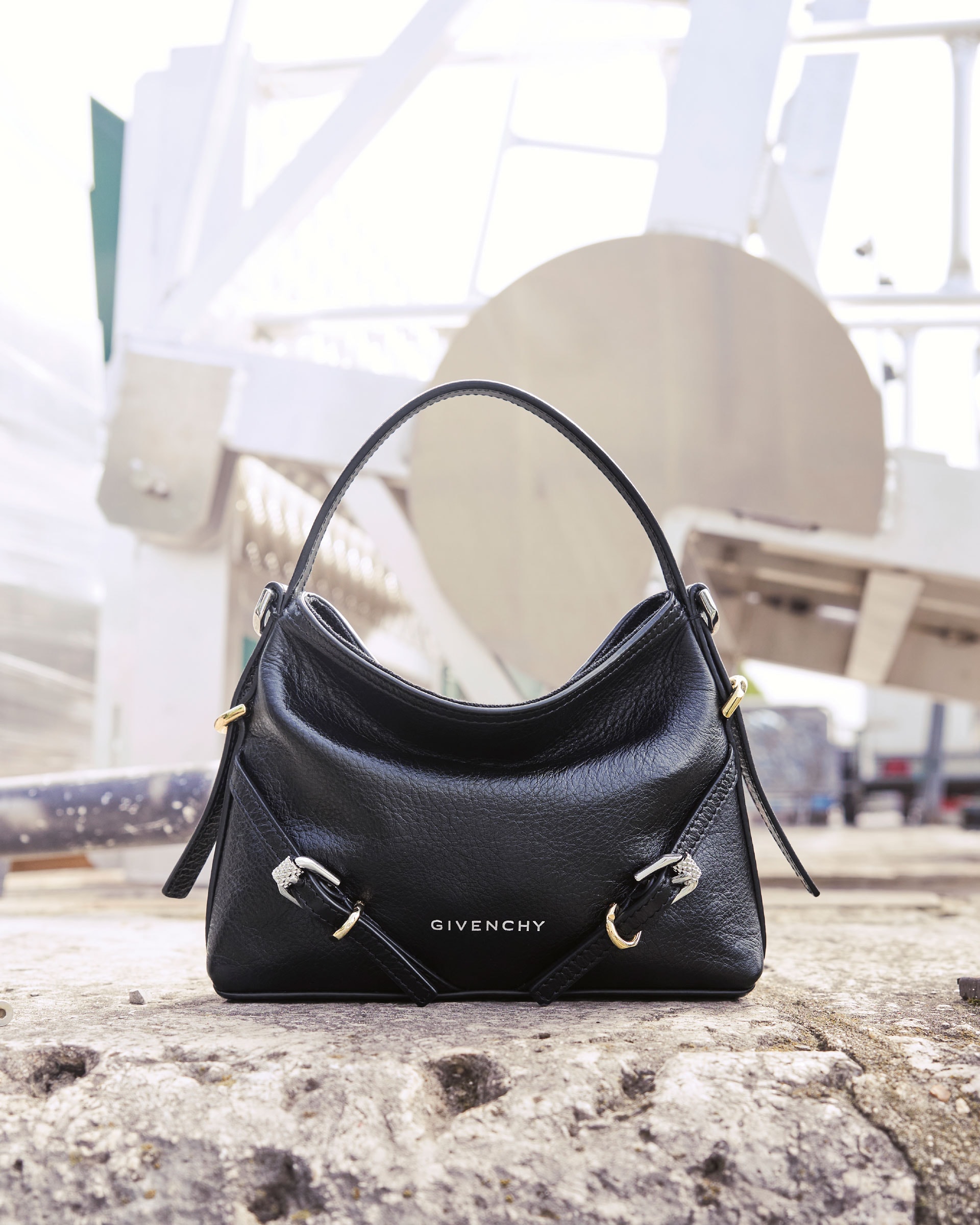 Nano Voyou bag in leather